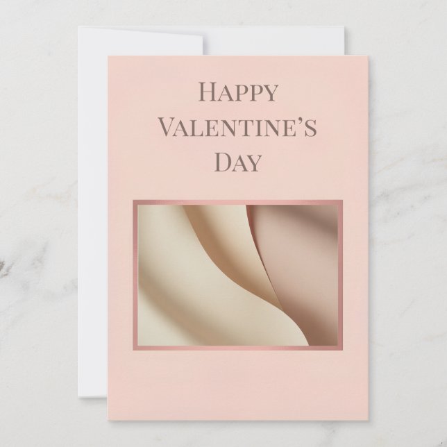 Minimalist Photo Valentine Card (Frente)