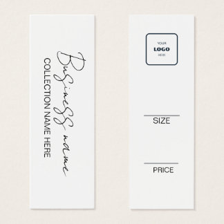 Minimalist Price Hang Tag Card