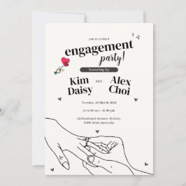Minimalist Proposal Elegant Invite | Engagement