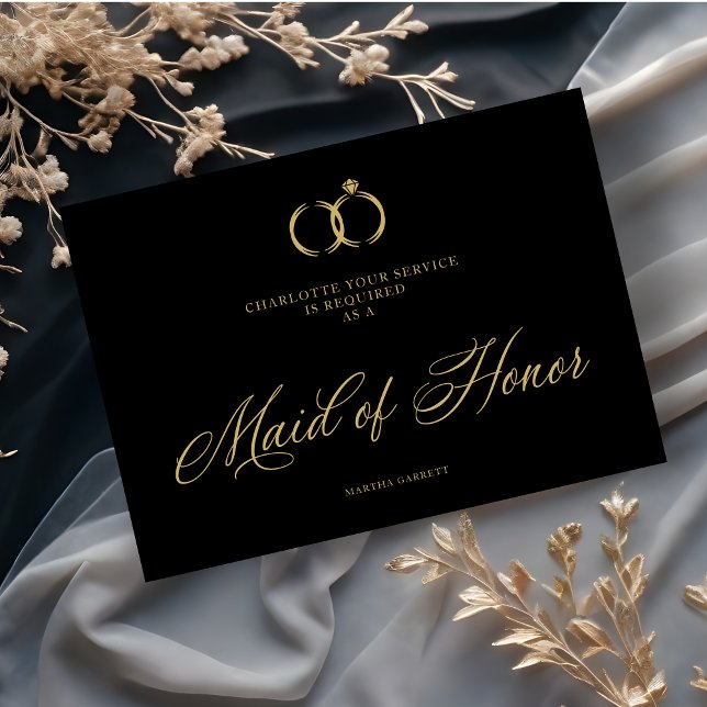 Minimalist Wedding Rings Maid of Honor Luxury  (Criador carregado)