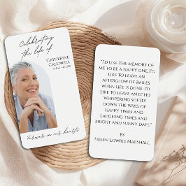 Minimalista Celebrando o Cartão de Oração de Foto