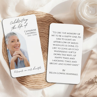 Minimalista Celebrando o Cartão de Oração de Foto