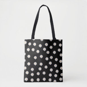 "Mínimalista Daisy Pattern Tote Bag