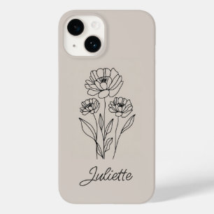 Minimalista de Arte Floral Negrito