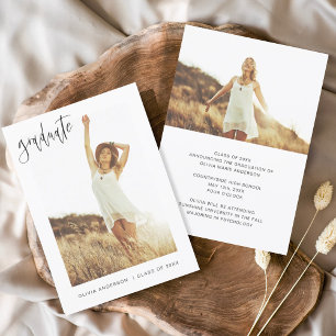 Minimalista de Foto de Anúncio de Formando de Grad