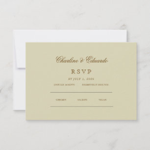 Minimalista Elegante   Site de RSVP & QR