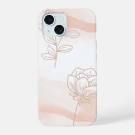 'Minimalista Flor de Pêssego' Capinha Ajustada par