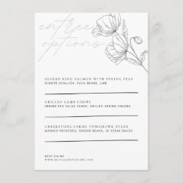 Minimalista Floral - Menu