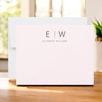 Minimalista Moderno Elegante Cor-De-Rosa Esbranqui