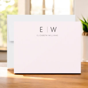 Minimalista Moderno Elegante Cor-De-Rosa Esbranqui