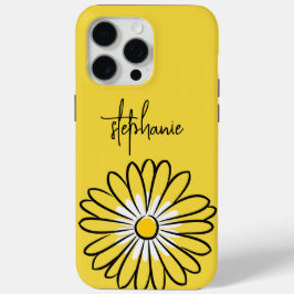 Minimalista Moderno Flor de Margarida e texto eleg
