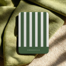 Minimalista Moderno Listrado Verde Oliva Nome Pers