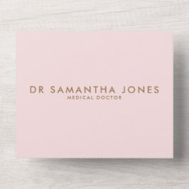 Minimalista Moderno Médico Profissional Rosa