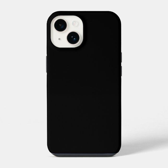Minimalista Moderno Preto Sólido (Verso)