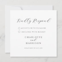 Minimalista Moderno RSVP