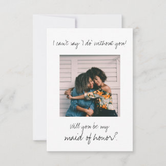 Minimalista moderno Seja minha madrinha de casamen