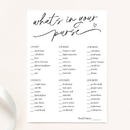 Minimalista O que há no seu Cartão de Jogo da Bols