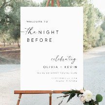 Minimalista O Sinal De Boas-Vindas Da Noite Antes 