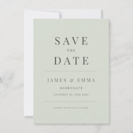 Minimalista Save the Date | Sage Pálido