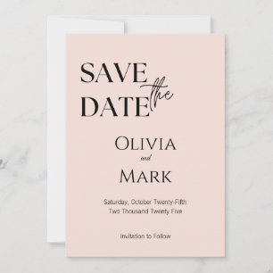 Minimalista Script Salve o Dia Elegante Rosa Cla