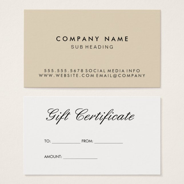 Minimalista simples (Frente & Verso)