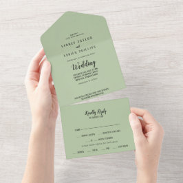 Minimalista Simples|Casamento Sage