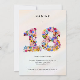 Mínimo 18º Aniversário Convite à estreia 18