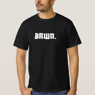 Mínimo BRWN. Declaração T-Shirt - Bold Urban S