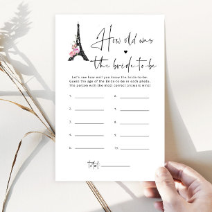 Mínimo da torre Eiffel onde estávamos jogando noiv