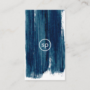 Mínimo de cartão de visita de escova de chá