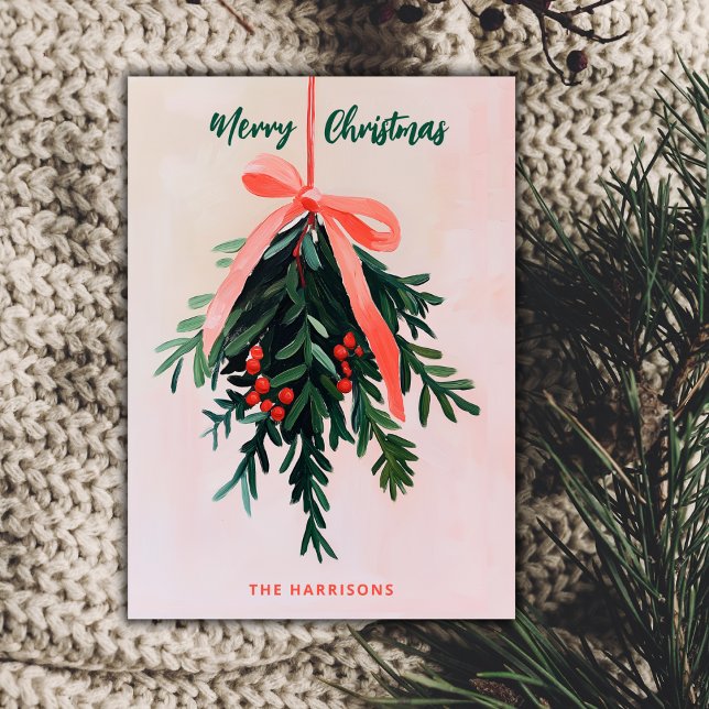 Mínimo de pintura moderna com cartão de Natal Mist (Criador carregado)