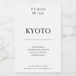 Mínimo de Rótulo de Vela Forte Forte Presente Simp