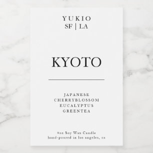 Mínimo de Rótulo de Vela Forte Forte Presente Simp