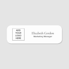 Mínimo do logotipo de etiqueta de nome personaliza