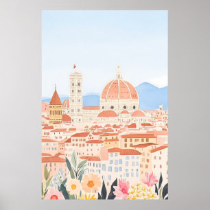 Mínimo Duomo Itália Florence Art Impressão