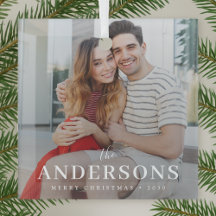 Mínimo Moderno Elegante | Foto do Casal de Natal