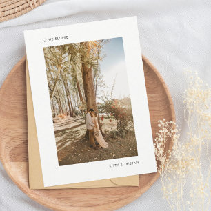 Mínimo Moderno Elogiamos Anúncio de Casamento