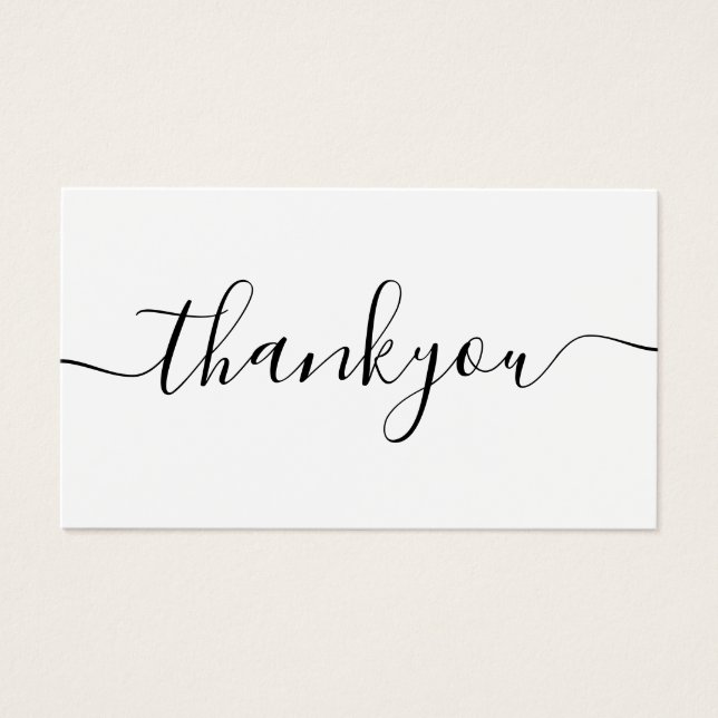 Mínimo Moderno Obrigado Pela Inserção Do Pedido (Frente)