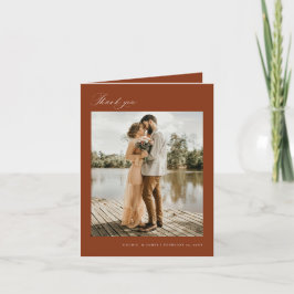 Mínimo Obrigado Cartão de Nota Fotográfica de Casa