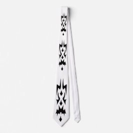 Mínimo tribal, preto e branco, gravata moderna