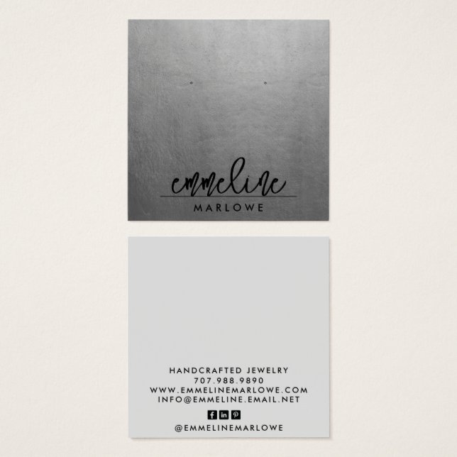 MínimoMínimoNegra Branca de Prata Chic (Frente & Verso)