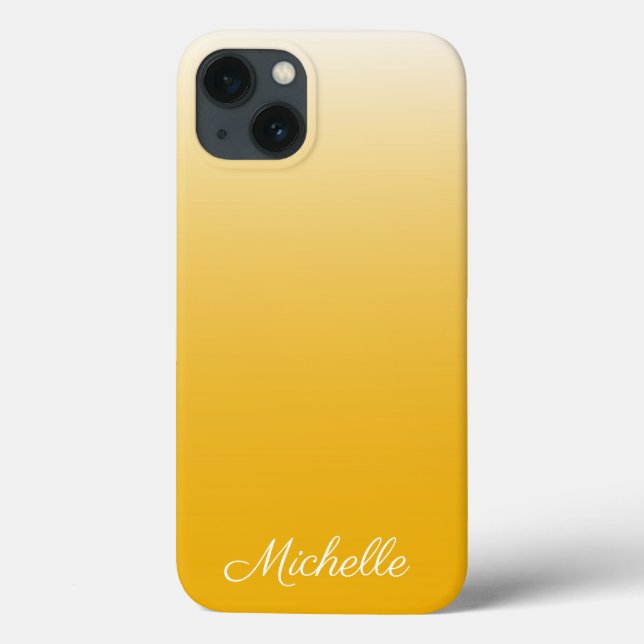 MiniPhon Ambre amarelo com gradiente personalizado (Verso)