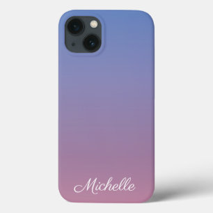 MiniPhone ombre, cor-de-rosa pálido e azul,