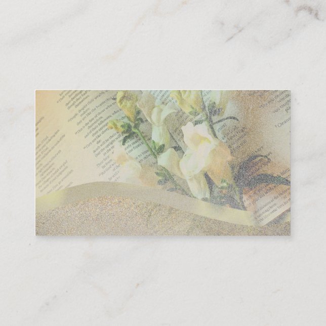 Ministro Christian Light Cartões de visitas Sky (Verso)