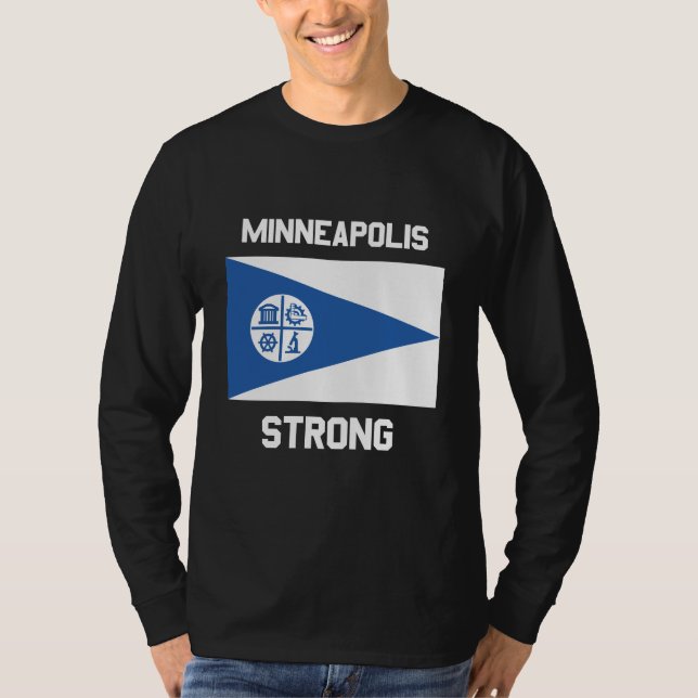 Minneapolis Strong Basic Long Sleeve T-Shirt (Frente)