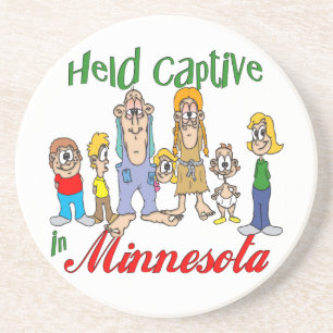 Minnesota Funny Trailer Park Sandstone Porta copos