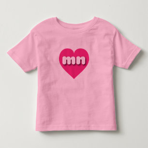 Minnesota Hot Pink Heart - Adoro Toddler T-shirt