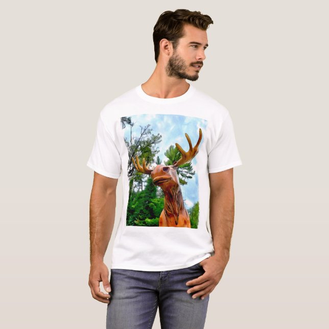 Minnesota Moose T-Shirt com história (Frente Completa)