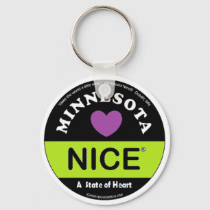 "Minnesota Nice - a State of Heart" Chaveiro