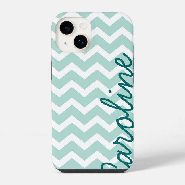 Mint Chevron Monograma (Verso)